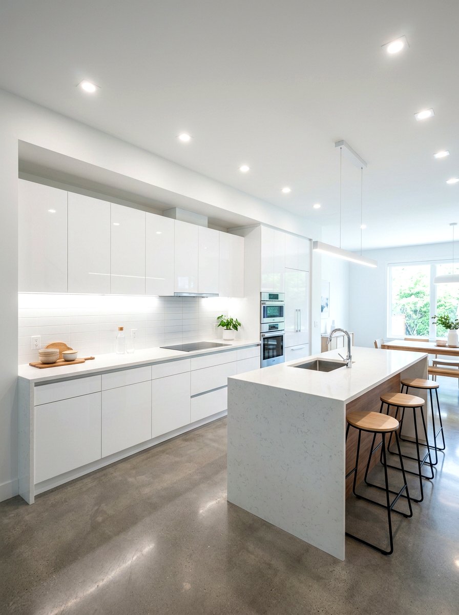 Recessed Task Lighting System - 30 catering kitchen ideas