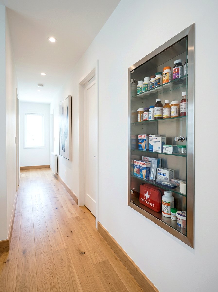 Recessed Wall Cabinet - 30 smart storage home ideas