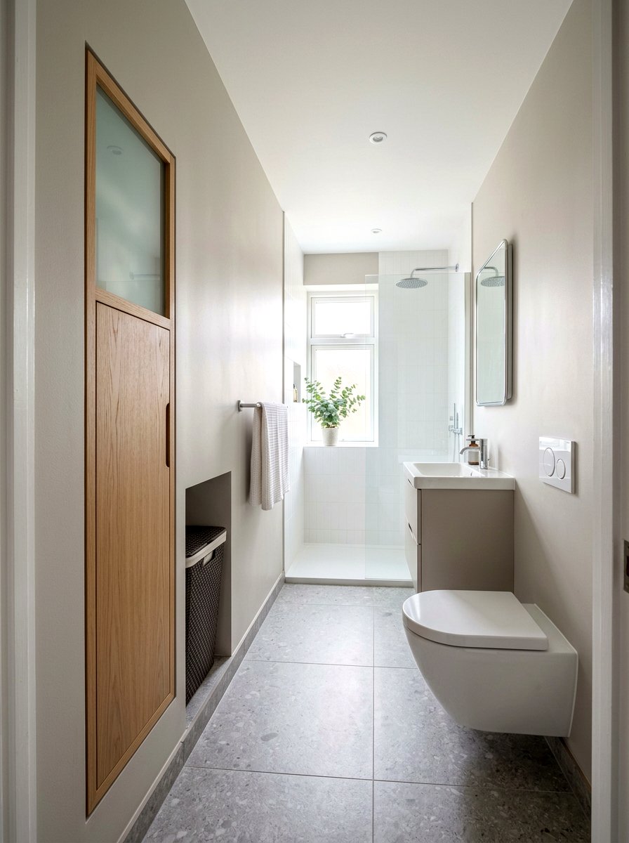 Recessed Wall Laundry Basket - 30 hidden hamper ideas