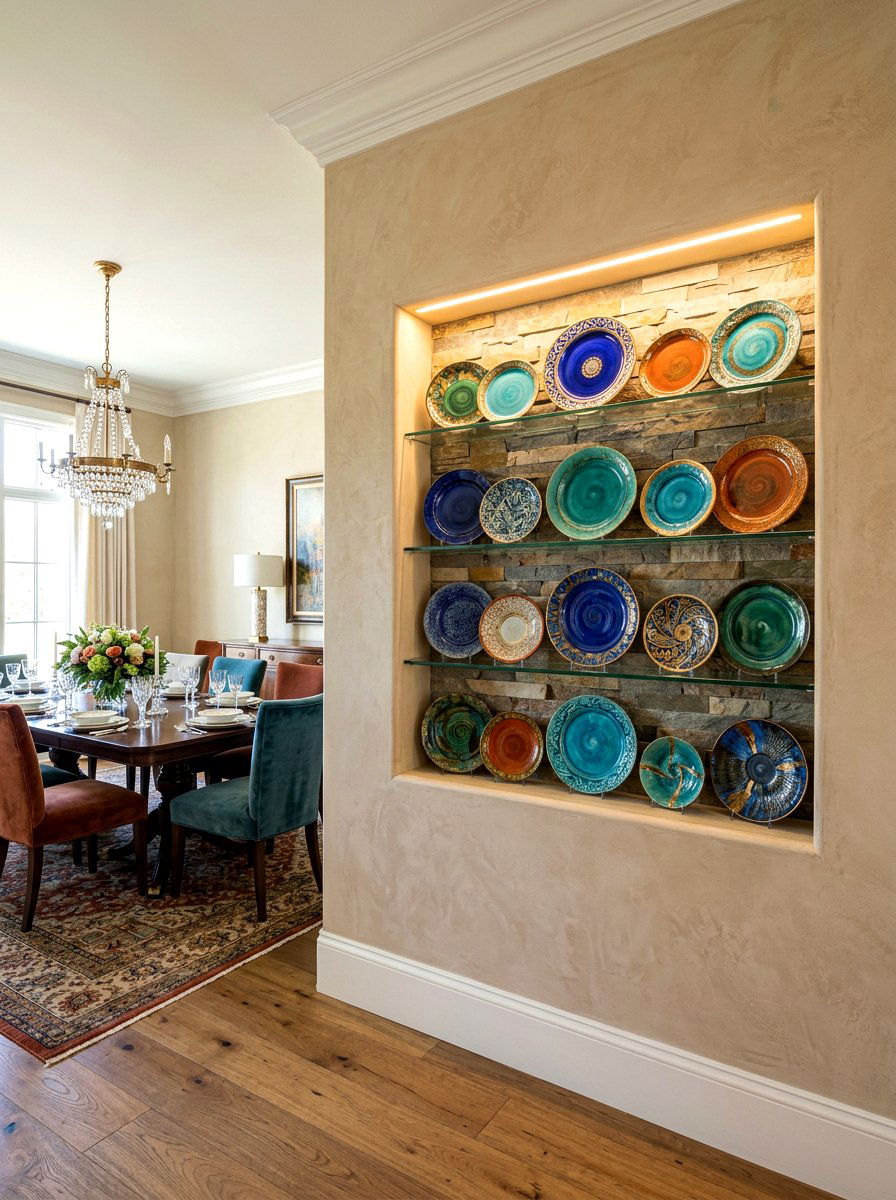 Recessed Wall Niche - 30 dish display ideas