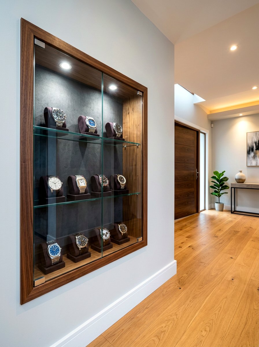 Recessed Wall Watch Niche - 30 watch storage ideas