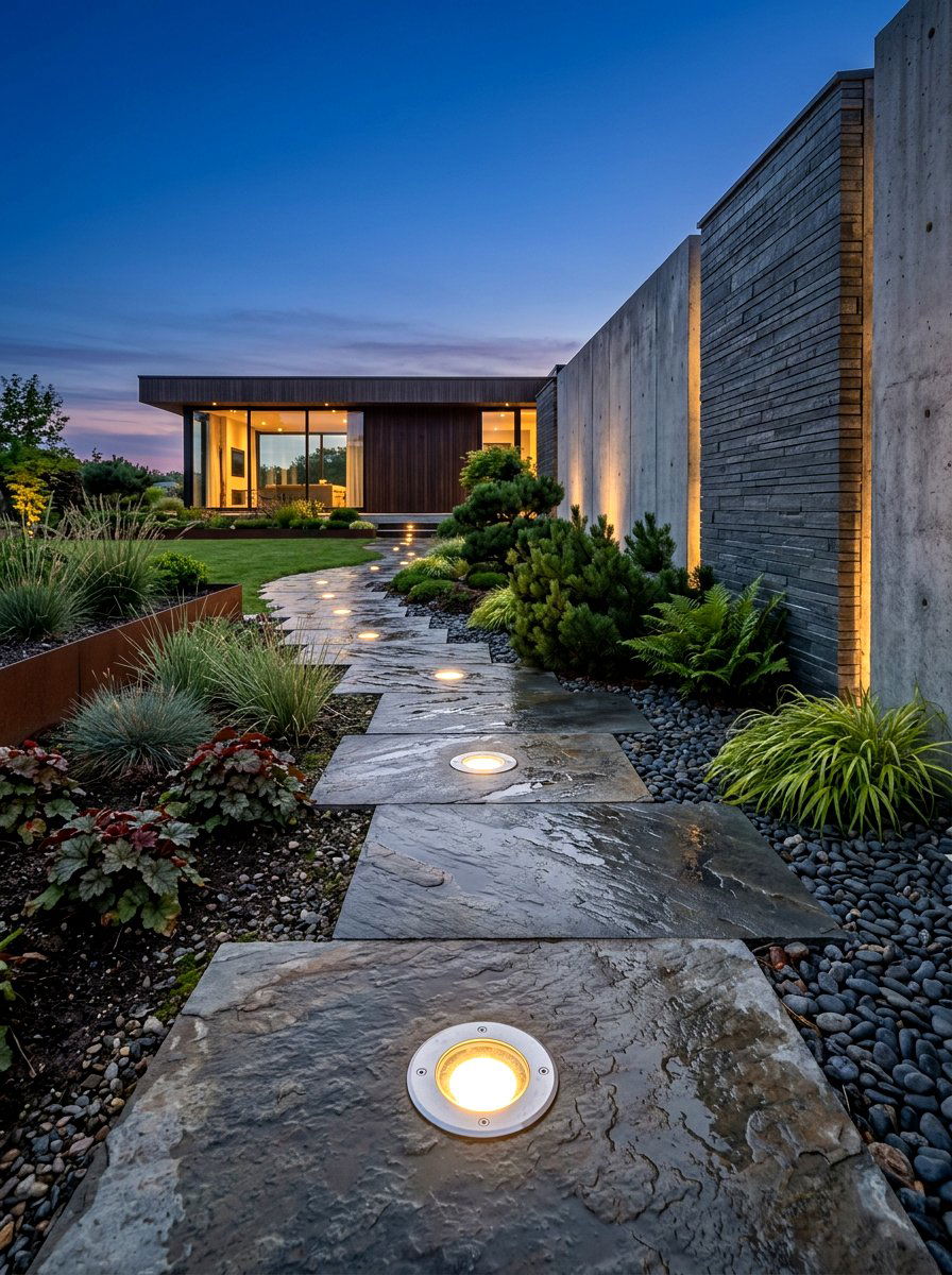 Recessed ground light - 30 outdoor lighting ideas