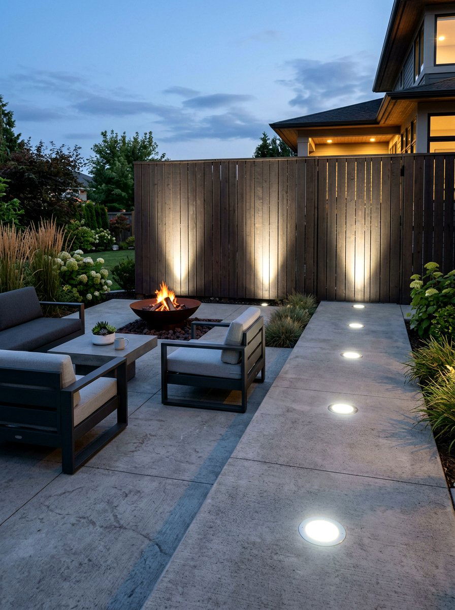 Recessed ground lights - 30 garden lighting ideas