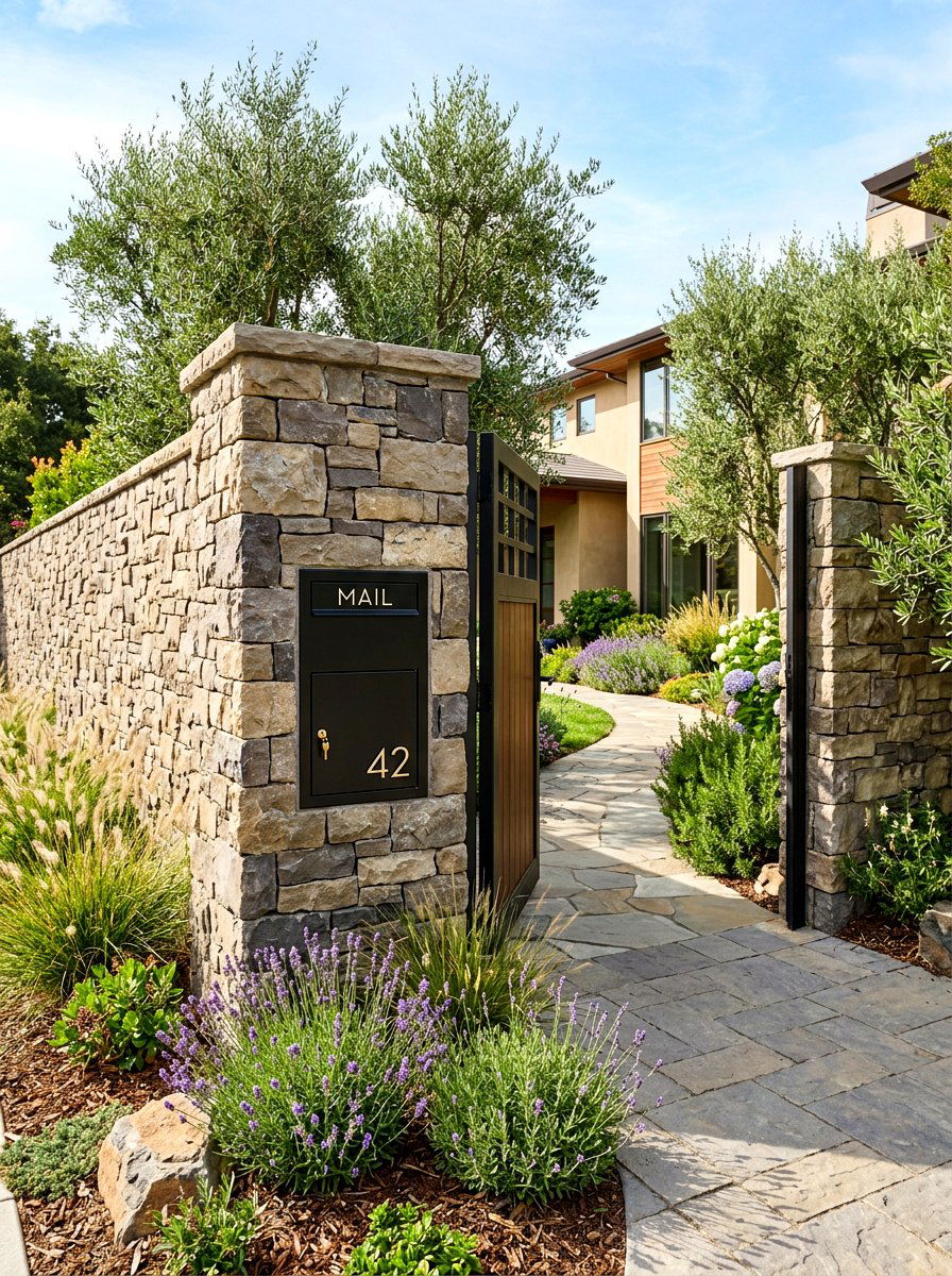Recessed wall mailbox - 30 modern mailbox ideas