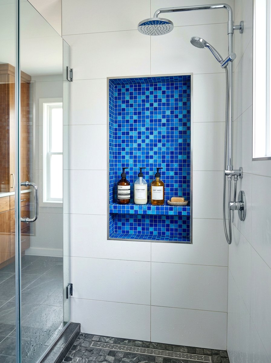 Recessed wall niche - 30 bathroom makeover ideas