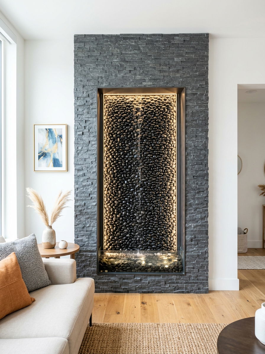 30 Wall Fountain Ideas for a Relaxing Feature Wall You'll Love