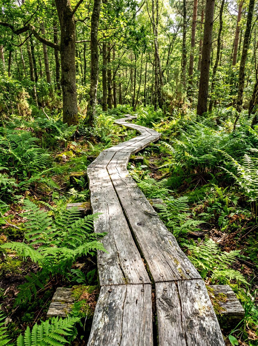 Reclaimed Timber Walk - 30 stepping path backyard ideas
