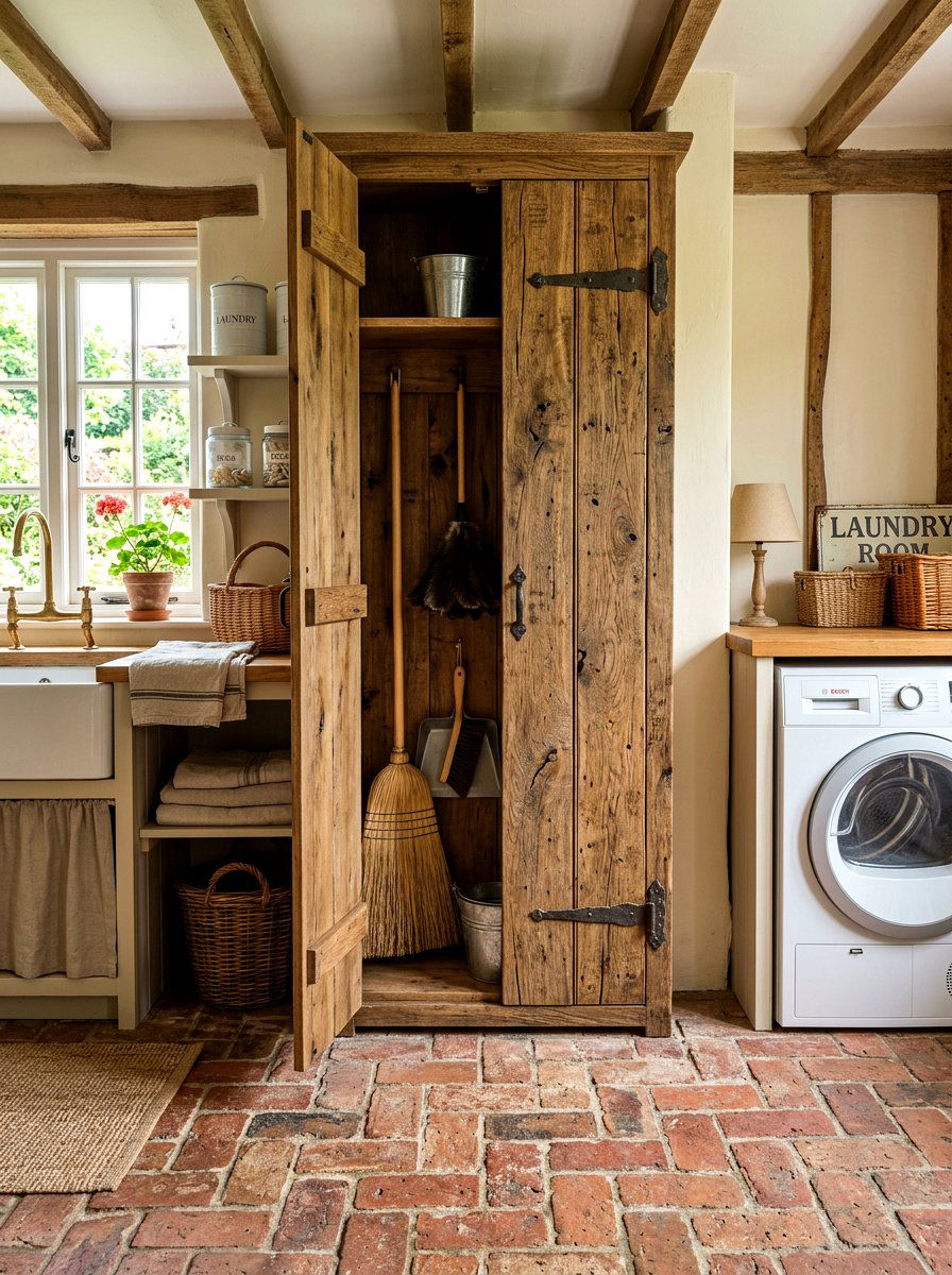 30 Tall Broom Cabinet Ideas for Neat, Hidden Storage Solutions
