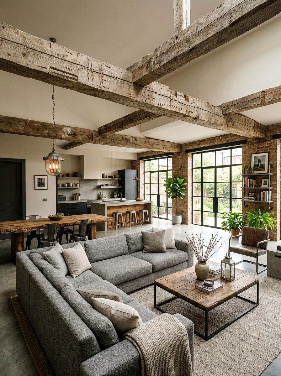 Reclaimed Wood Ceiling Beam - 30 wood beam ceiling ideas
