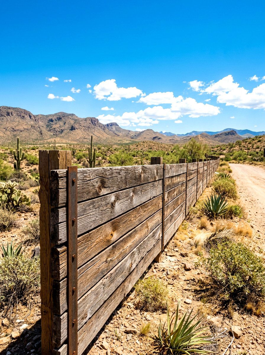 Reclaimed Wood Fence - 30 horizontal fence ideas