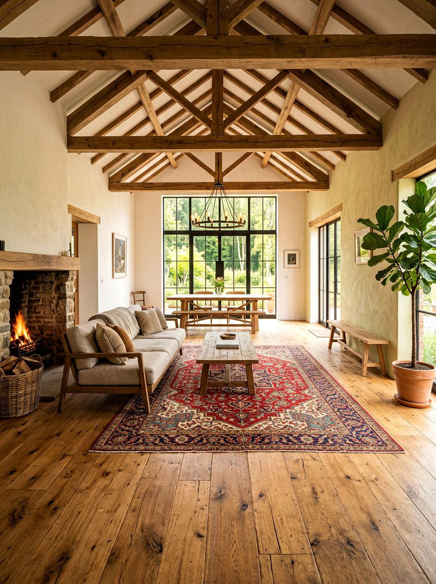 Reclaimed Wood Flooring - 30 french country decor ideas