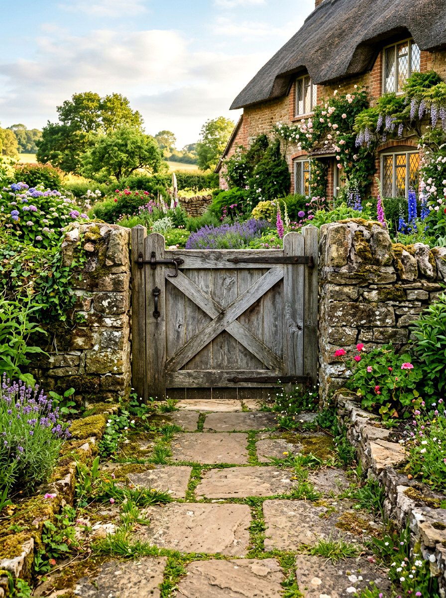 Reclaimed Wood Gate - 30 garden gate entrance ideas