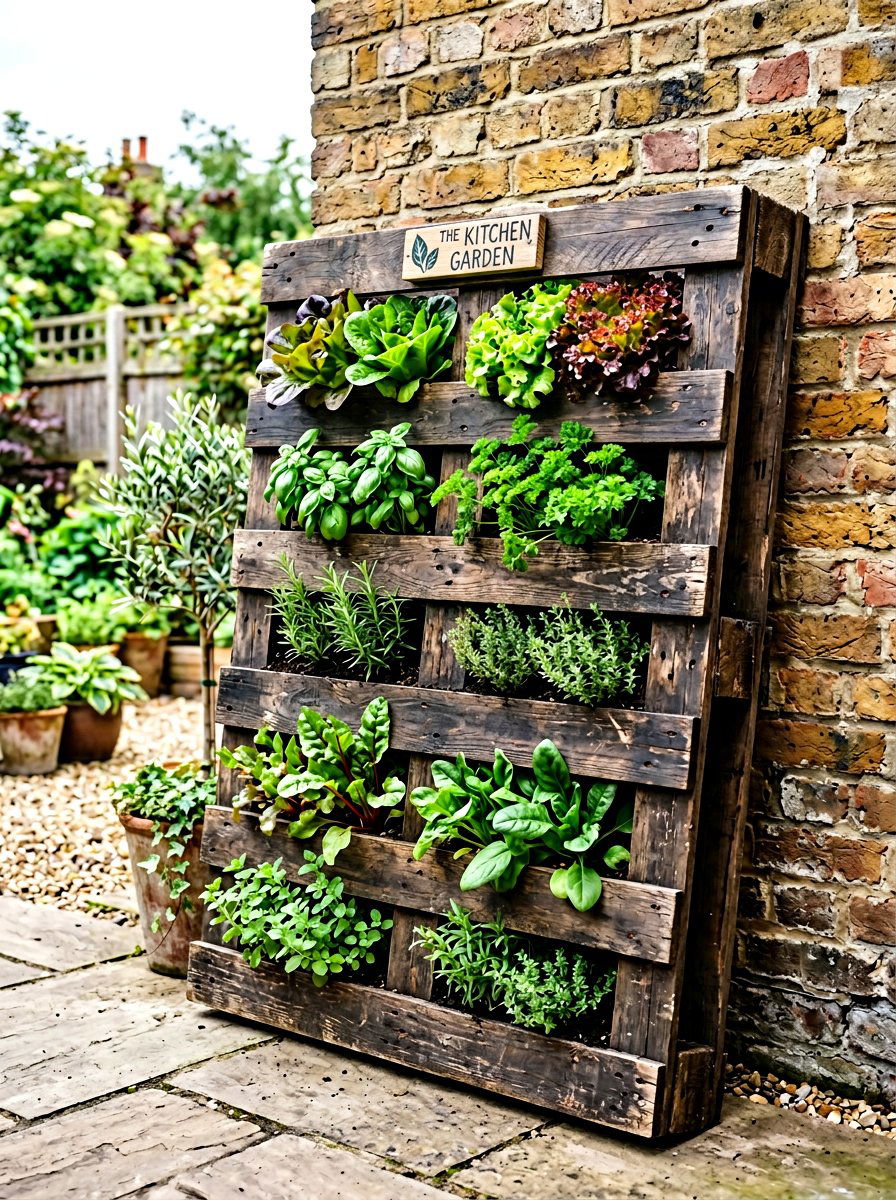 Reclaimed Wood Pallet - 30 rustic planter ideas