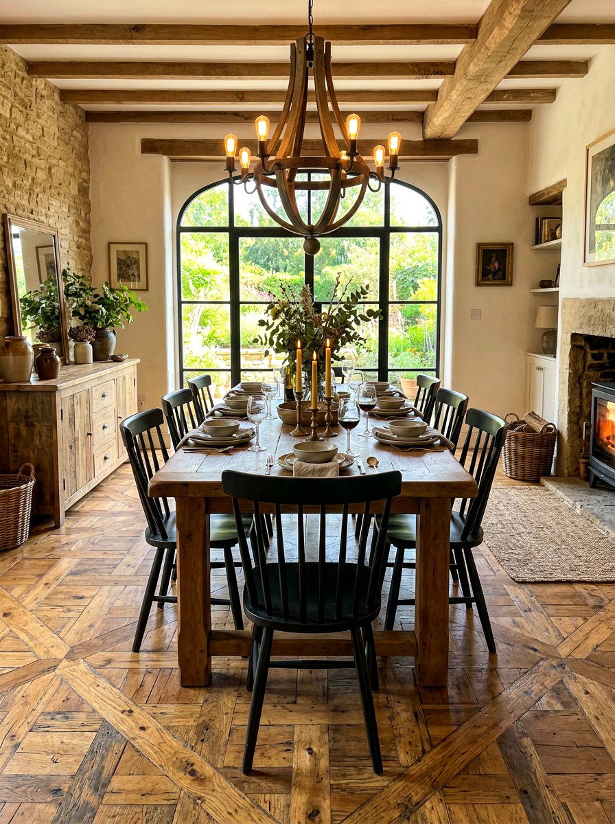 Reclaimed Wood Parquet - 30 parquet floor ideas