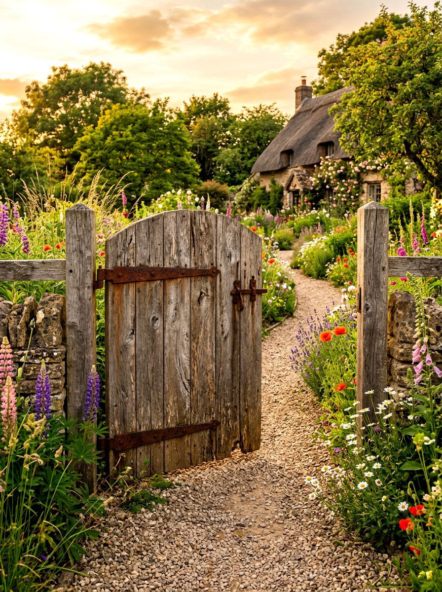30 Antique Garden Gate Ideas to Boost Appeal With Timeless Charm