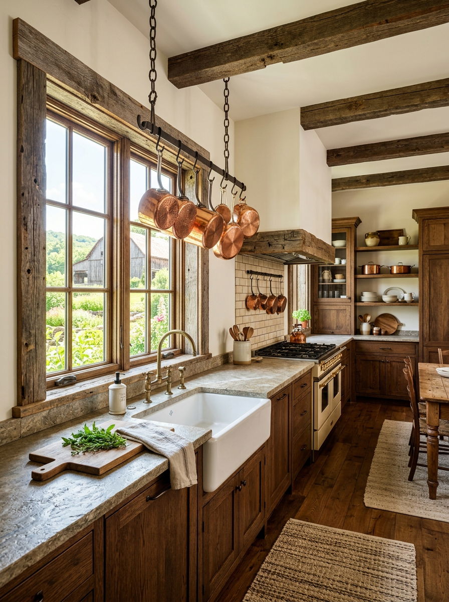 Reclaimed wood window trim - 30 window trim ideas