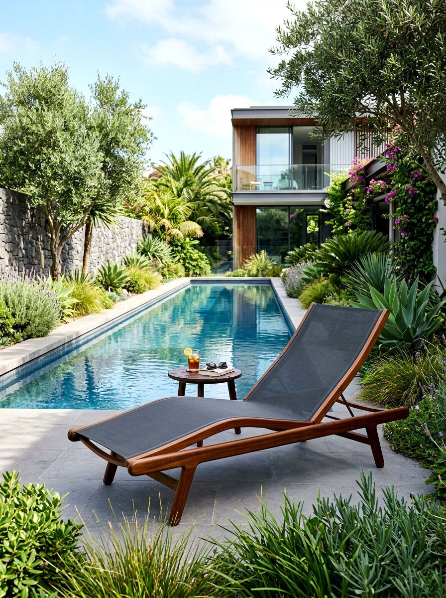 Reclining Deck Chair - 30 poolside furniture ideas