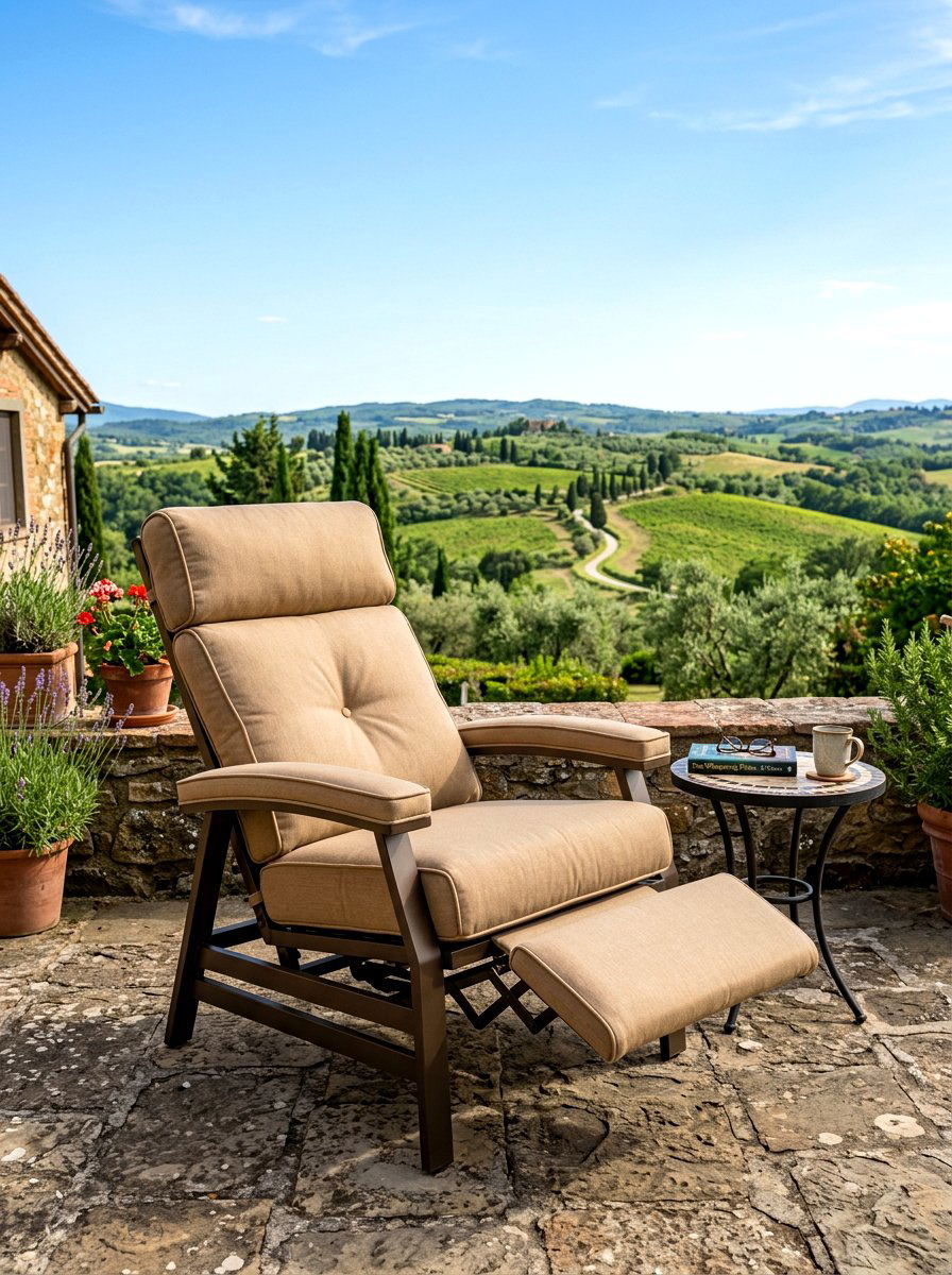 Reclining Patio Chair - 30 plush patio seating ideas