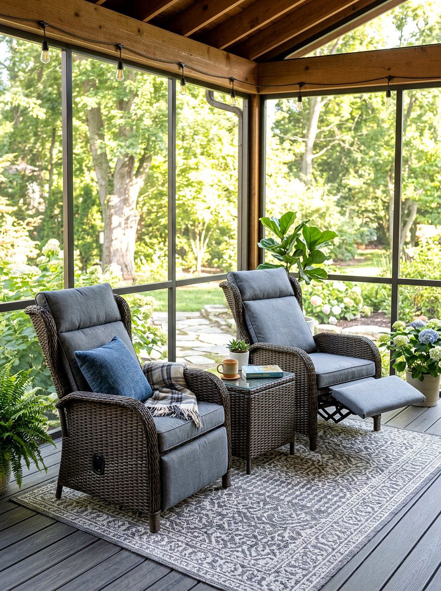 Reclining Patio Set - 30 backyard furniture ideas