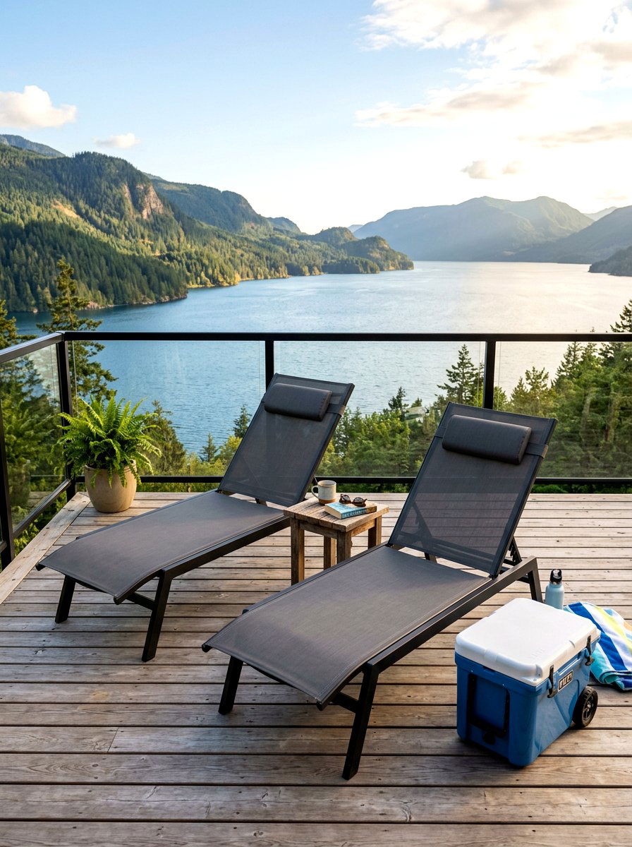 Reclining Patio Sling Chair - 30 sling chair patio ideas