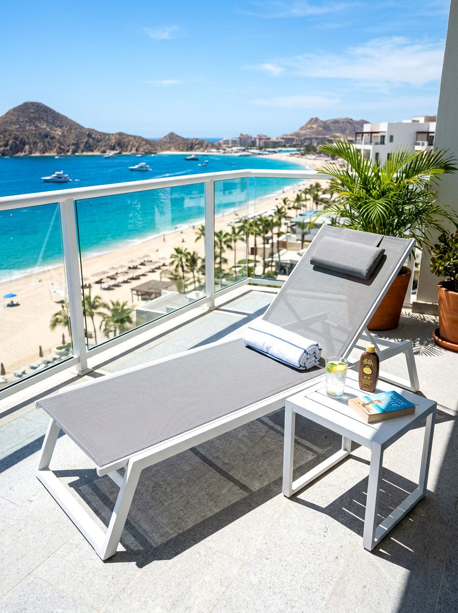 Reclining Sun Bed - 30 balcony furniture ideas