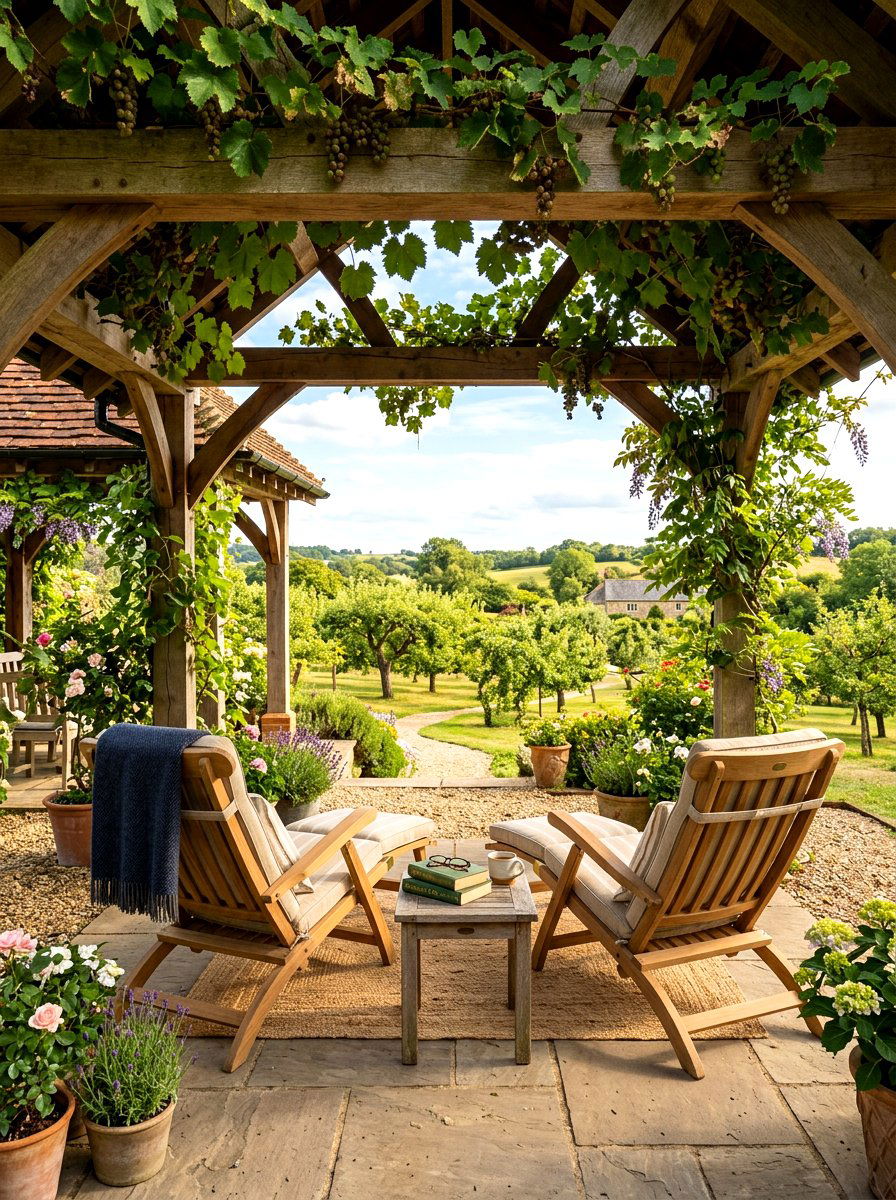 Reclining garden chairs - 30 pavilion lounge furniture ideas
