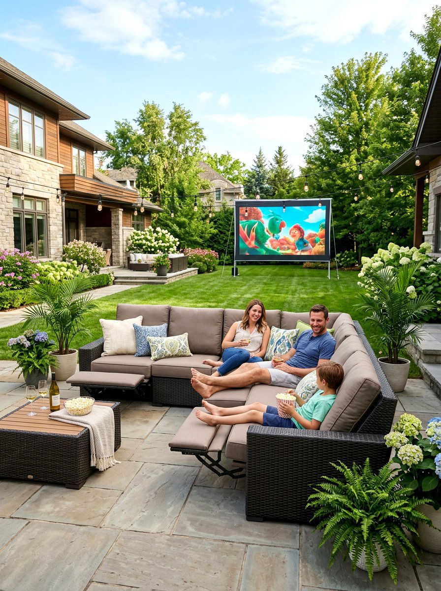 Reclining outdoor sectional - 30 modern patio sectional ideas