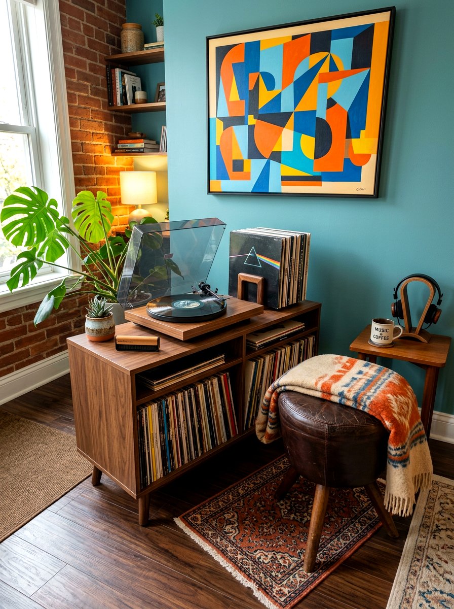 Record player in master bedroom - 30 phone free bedroom ideas for adults