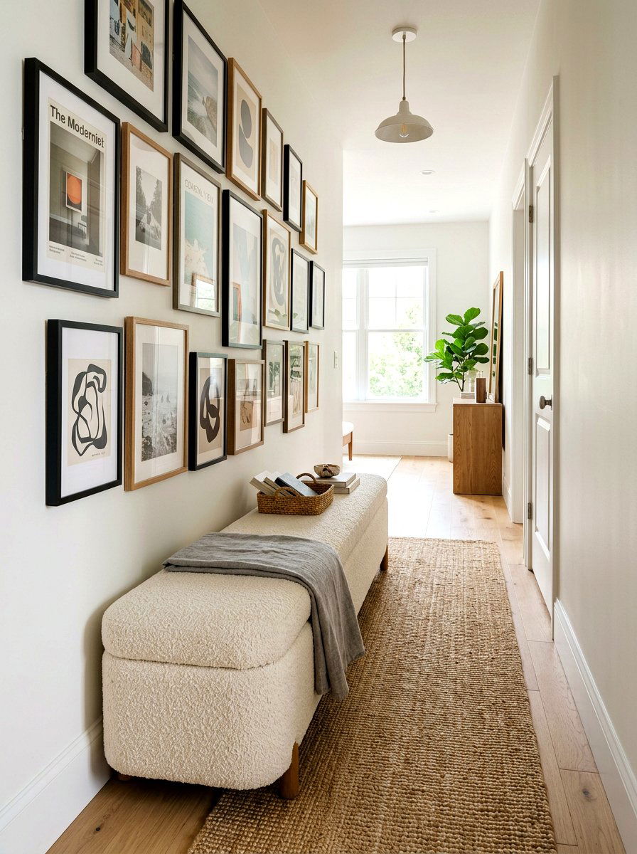 Rectangular Bench Ottoman - 30 ottoman styling ideas