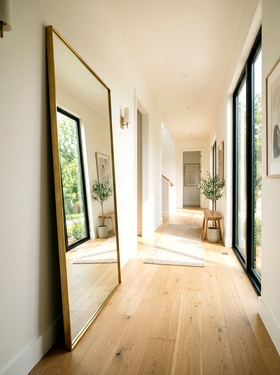 Rectangular Floor Mirror Foyer - 30 antique mirror foyer ideas