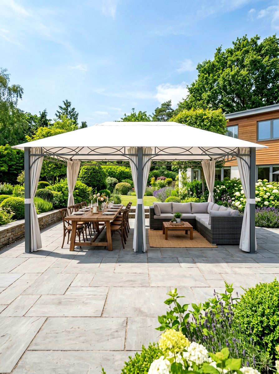 Rectangular Gazebo - 30 soft top gazebo ideas
