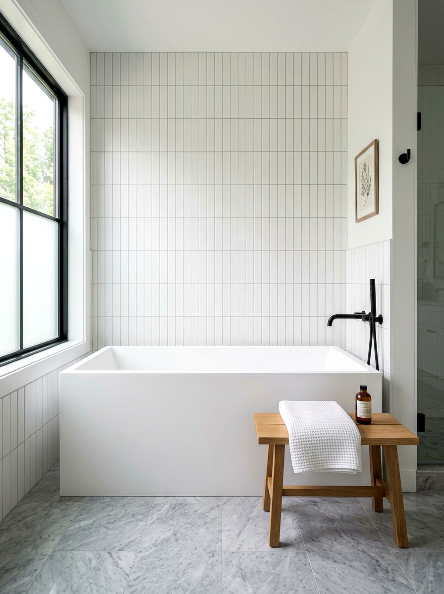 Rectangular Modern Freestanding Tub - 30 freestanding tub ideas