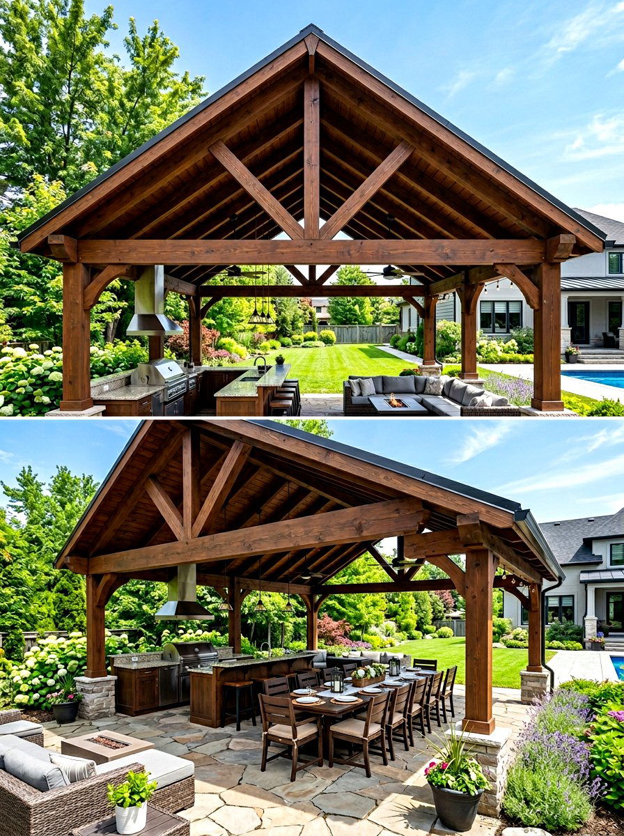 Rectangular Pavilion Gazebo - 30 gazebo ideas