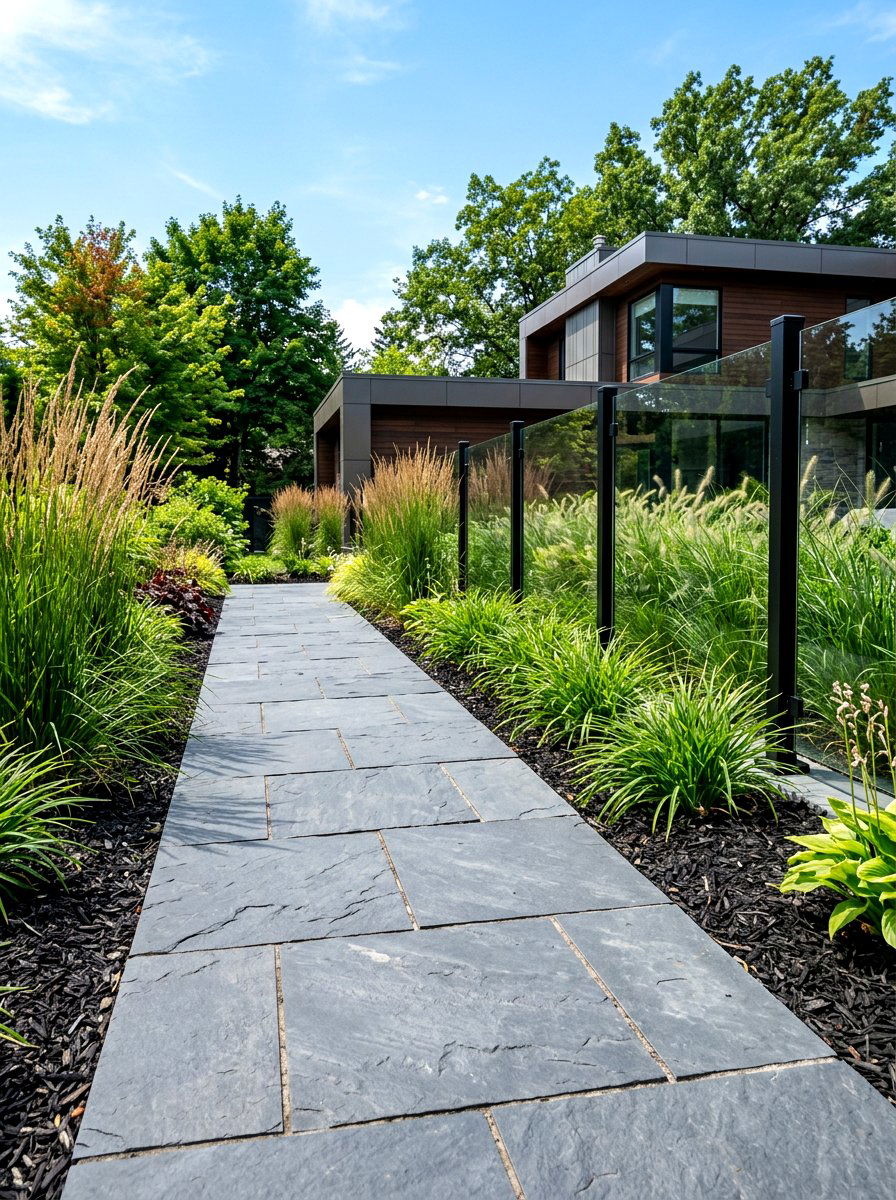 Rectangular Slate Paver - 30 stepping pad lawn ideas