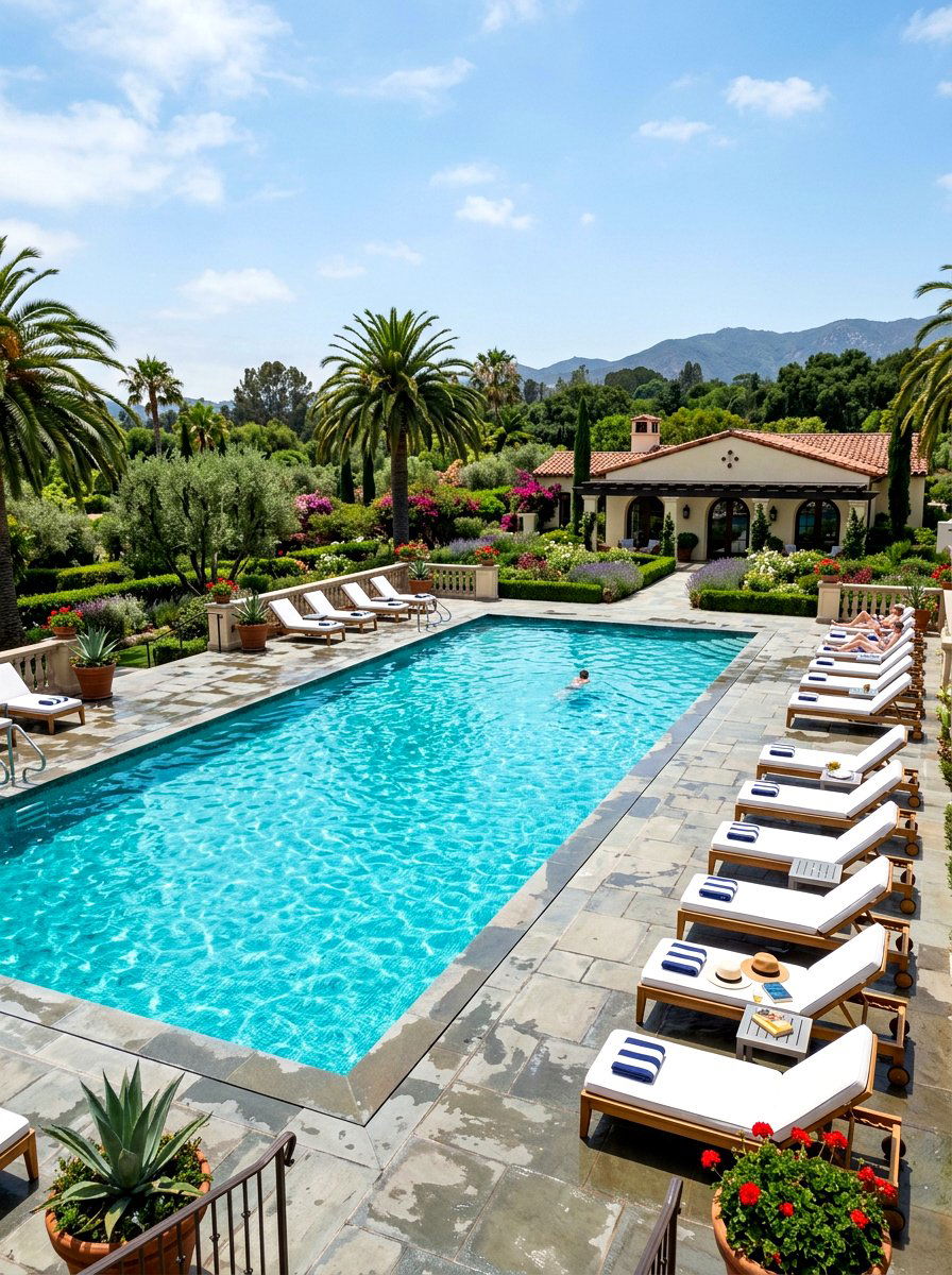 Rectangular Swimming Pool - 30 Hamptons backyard ideas