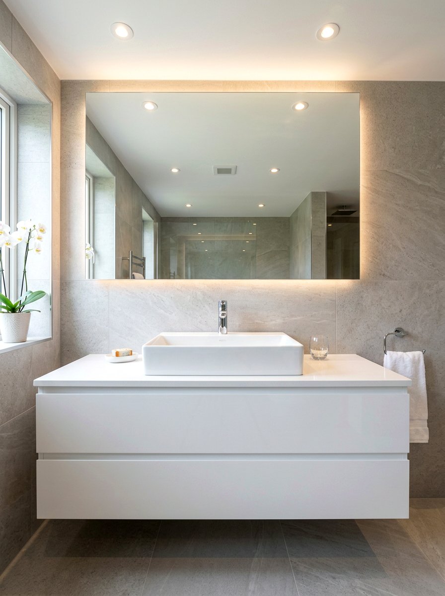 Rectangular vessel sink vanity top - 30 vessel sink bathroom ideas