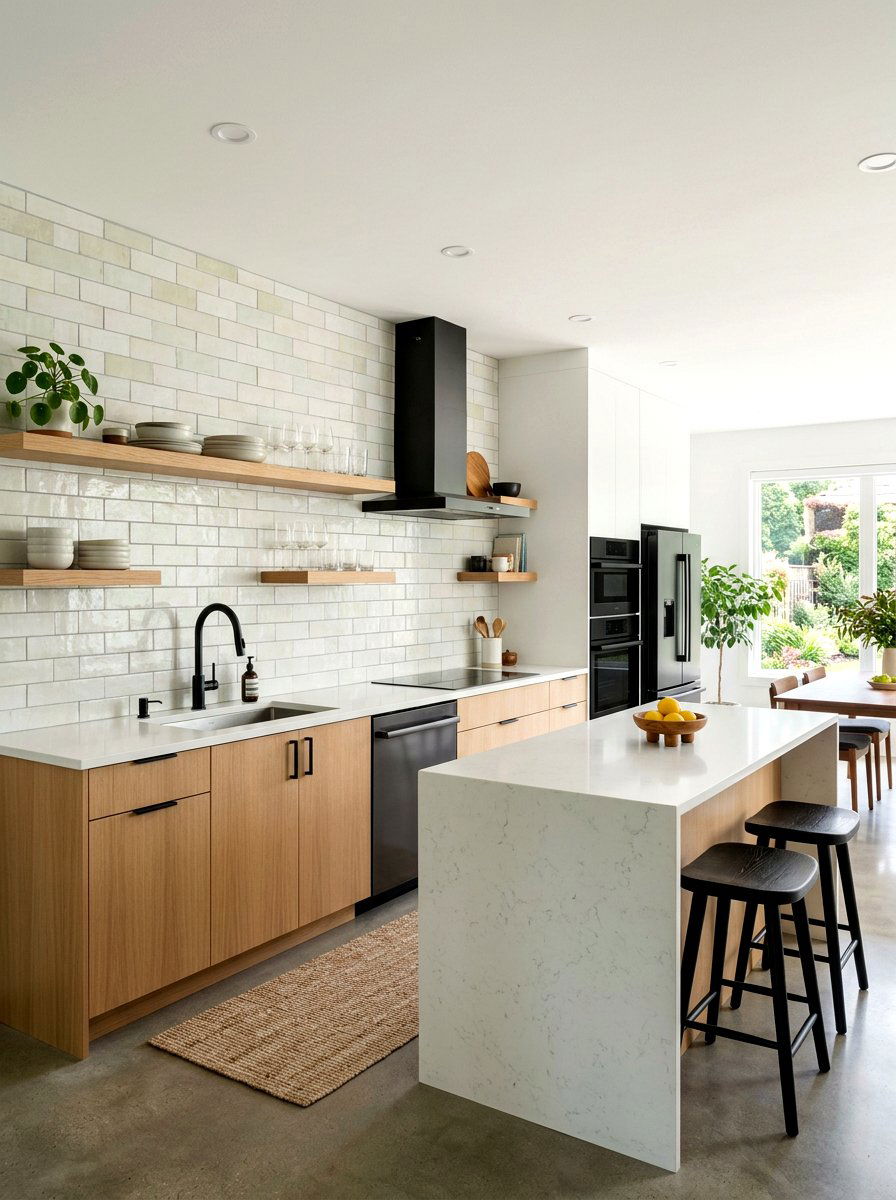Rectangular zellige tile - 30 zellige tile backsplash ideas