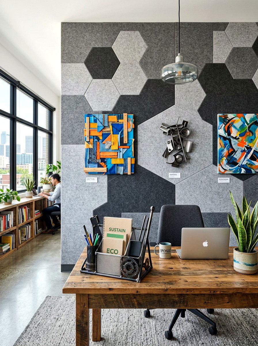 Recycled Material Office Decor