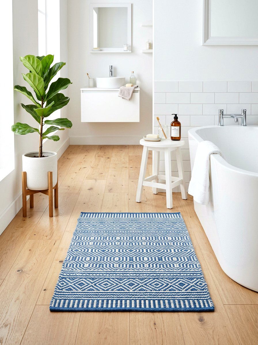 Recycled Plastic Bath Rug - 30 eco bathroom ideas