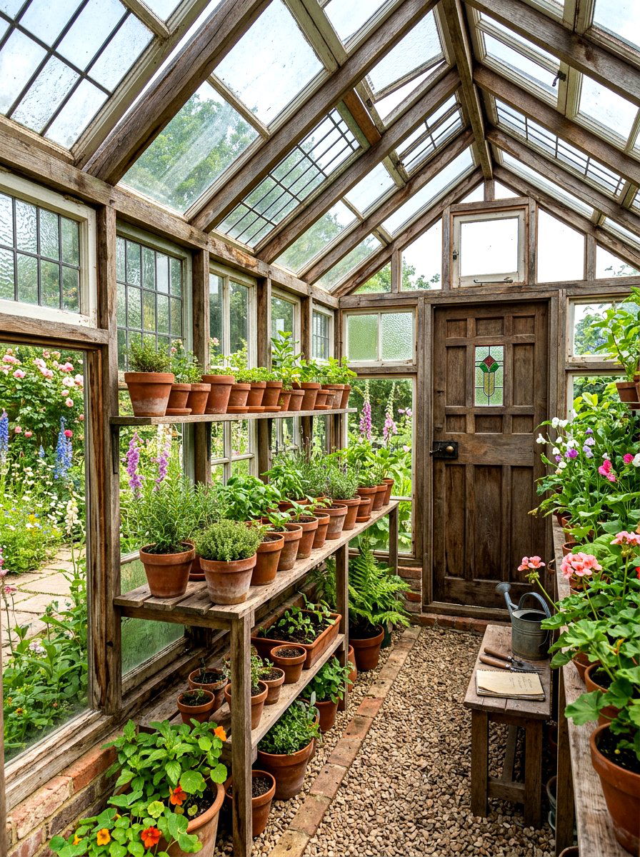 Recycled Window Greenhouse - 30 greenhouse ideas