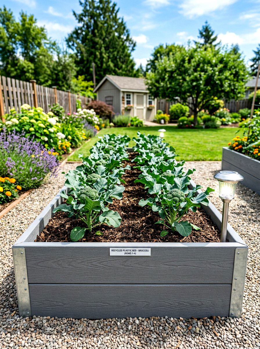 Recycled plastic garden beds - 30 raised vegetable garden ideas
