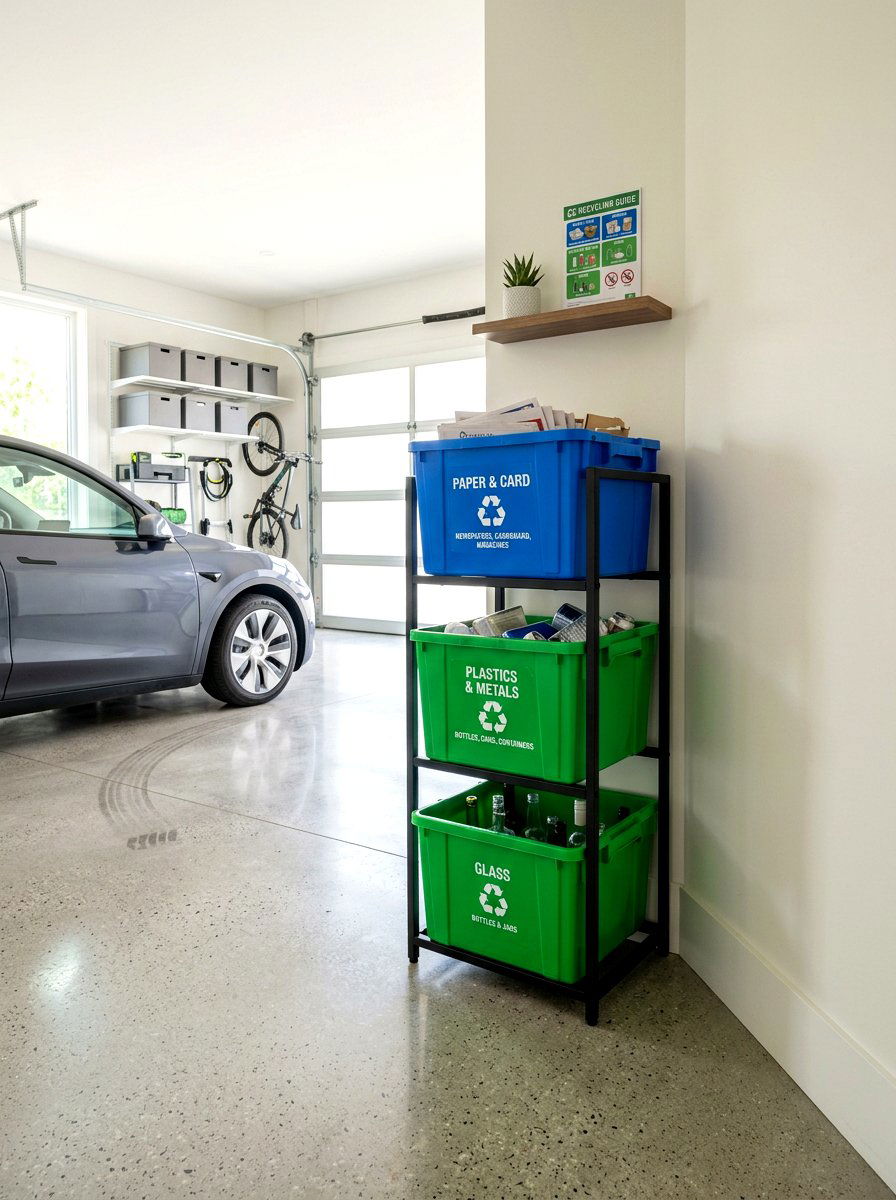 Recycling Center Station - 30 garage storage ideas