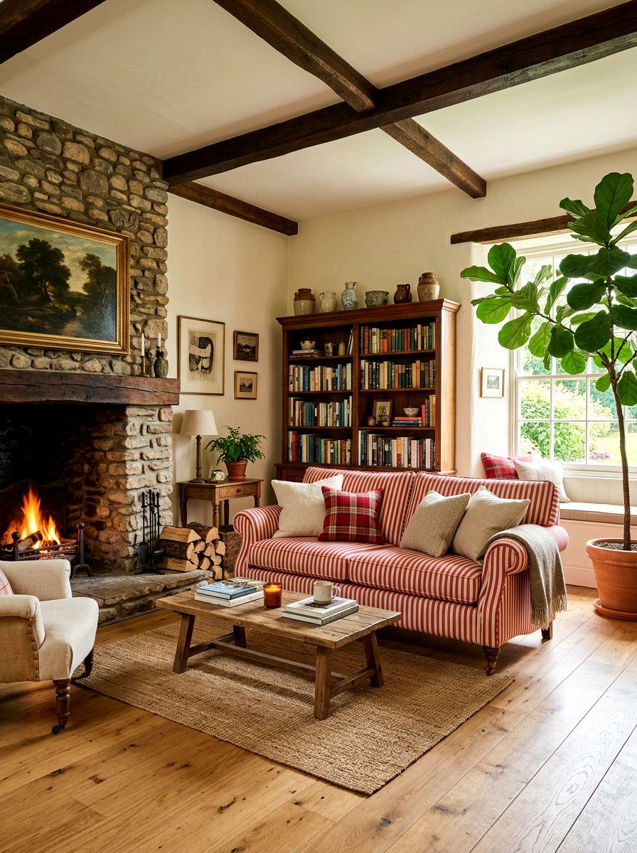 Red And White Stripe Sofa - 30 statement stripe sofa ideas