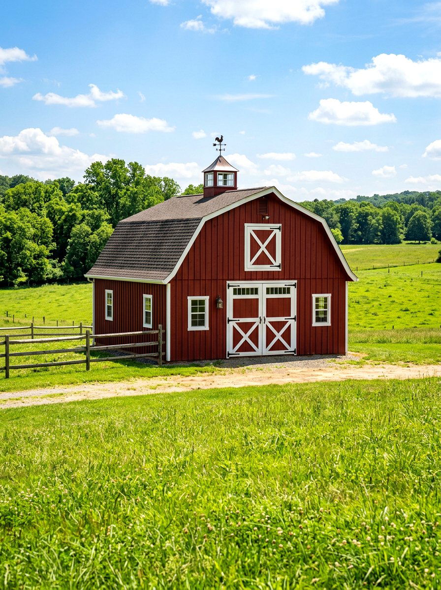 Red Barn Shed - 30 farmhouse shed ideas