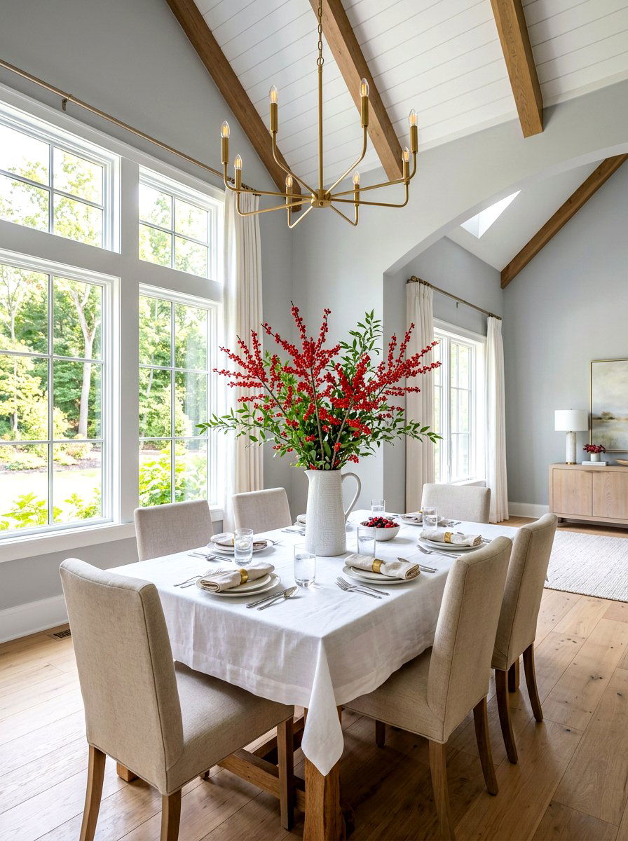Red Berry Sprays - 30 strawberry table decor ideas