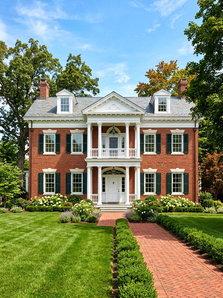 Red Brick House White Trim - 30 house trim color ideas