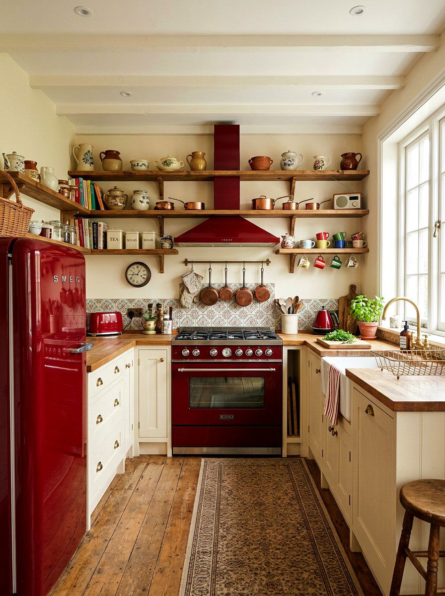 Red Kitchen Appliances - 30 cherry red kitchen ideas