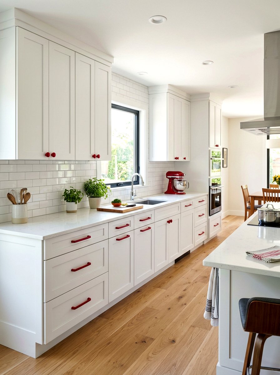 Red Kitchen Cabinet Hardware - 30 tomato red kitchen ideas