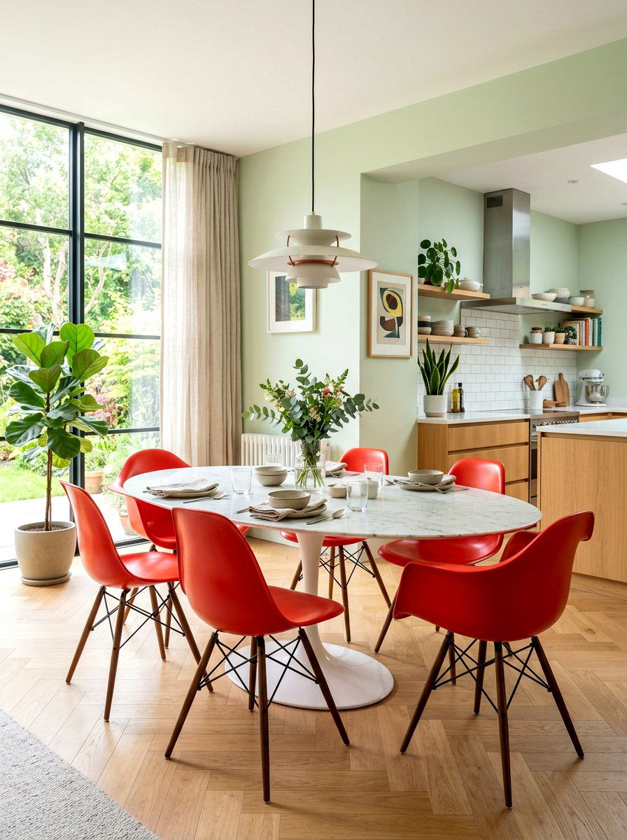 Red Kitchen Chairs - 30 cherry red kitchen ideas