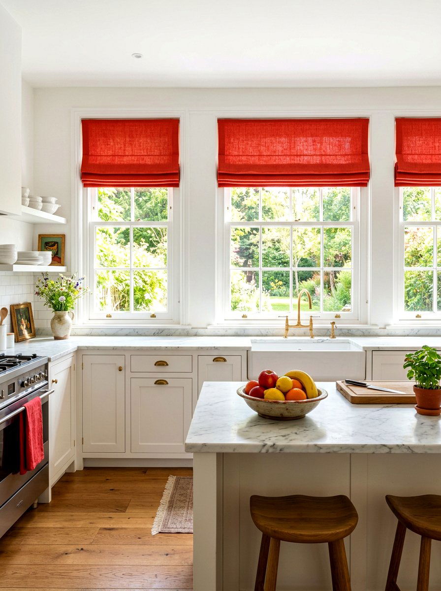 Red Kitchen Window Treatments - 30 tomato red kitchen ideas